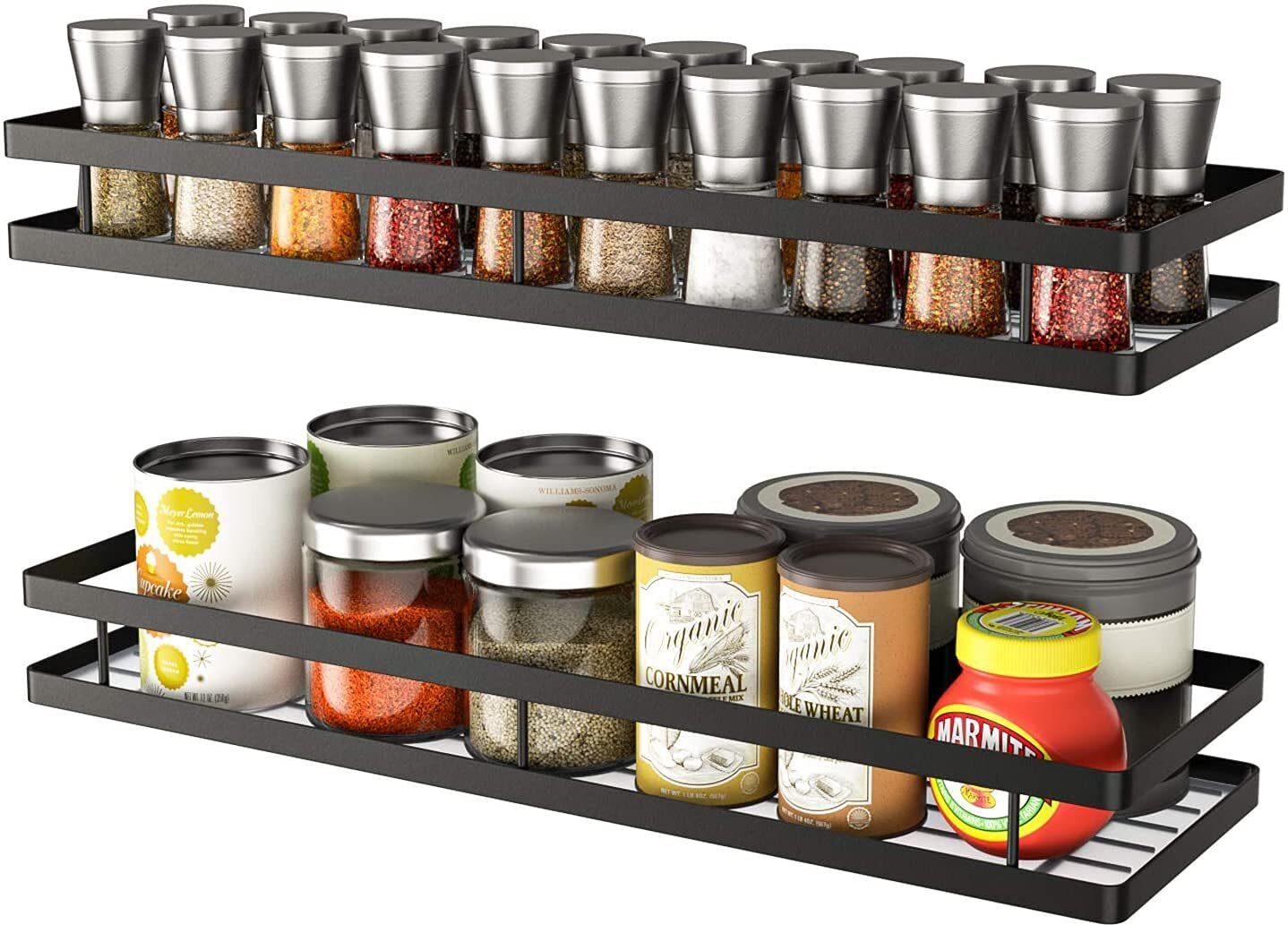 QUICKY Wall Mountable set of2Iron Kitchen/Bathroom Rack Shelves & Organisers. Iron Wall Shelf-picture-20
