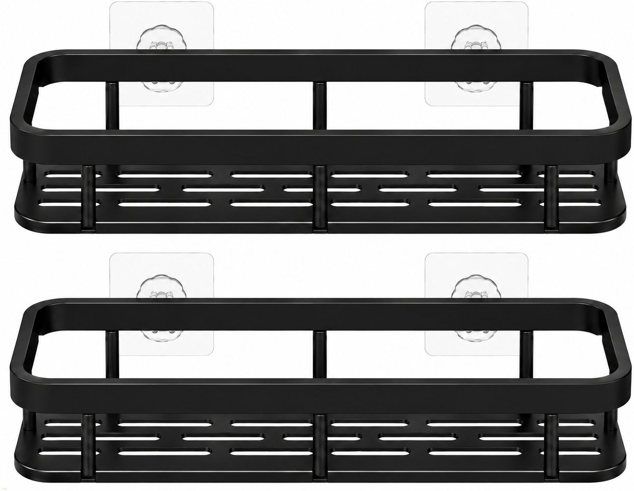 Bathroom Organizer Without Drill | Plastic Bathroom Shelves Wall Mount(2 pcs)ehu Plastic Wall Shelf-image-21