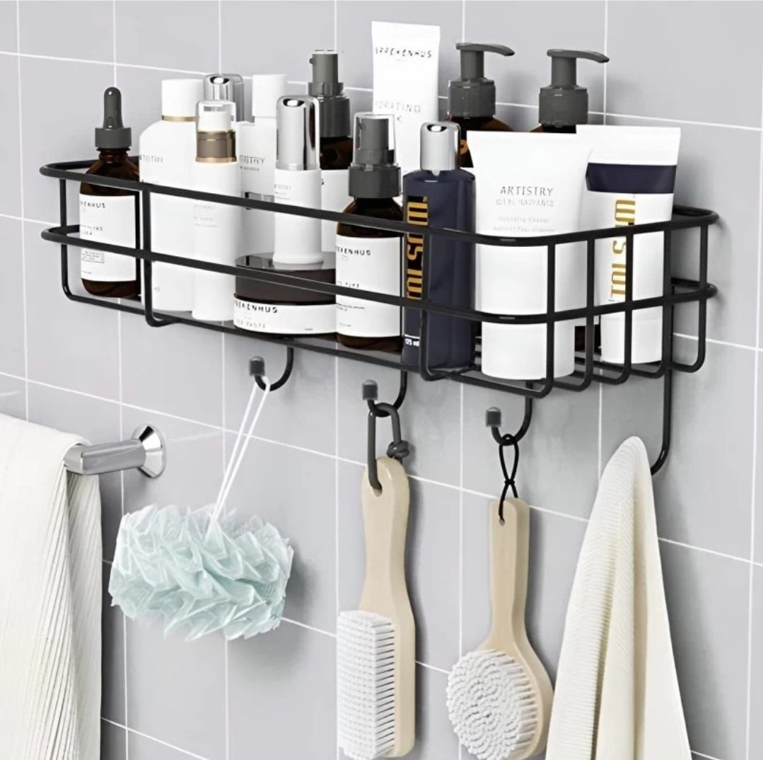 well set Wall Mounted Storage Organizer for bathroom/living Hall Iron Wall Shelf-picture-20
