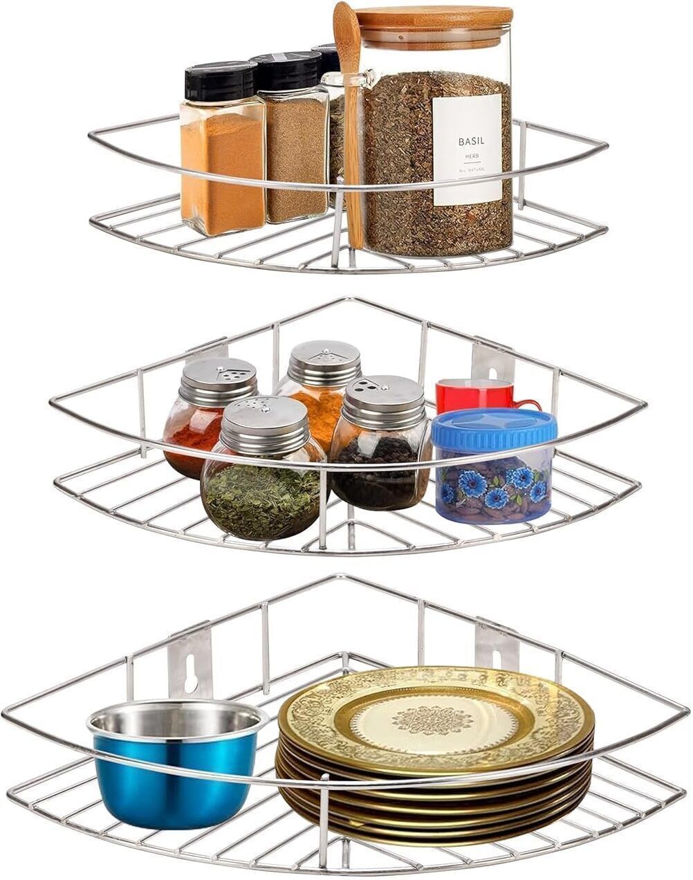 techsrmaji Stainless Steel Wall Shelf-picture-25