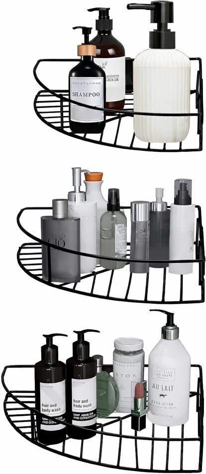 techsrmaji 3-Corner Wall Shelf Bathroom Rack Steel Organizer Stand Kitchen Rack Stainless Steel Wall Shelf-picture-21