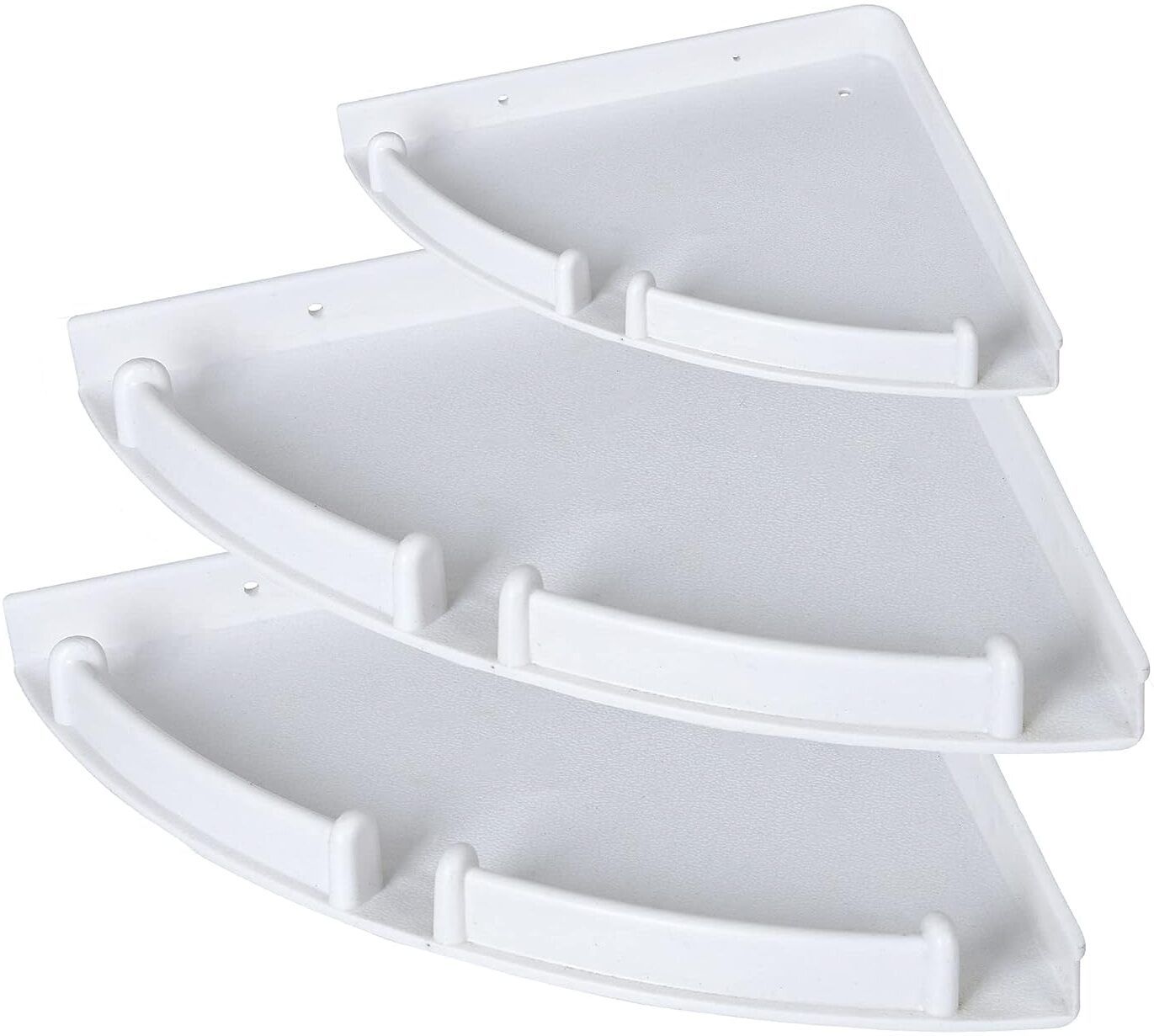 daluci Premium Quality Unbreakable Wall Mount Bathroom Corner Set Acrylic Wall Shelf-picture-28