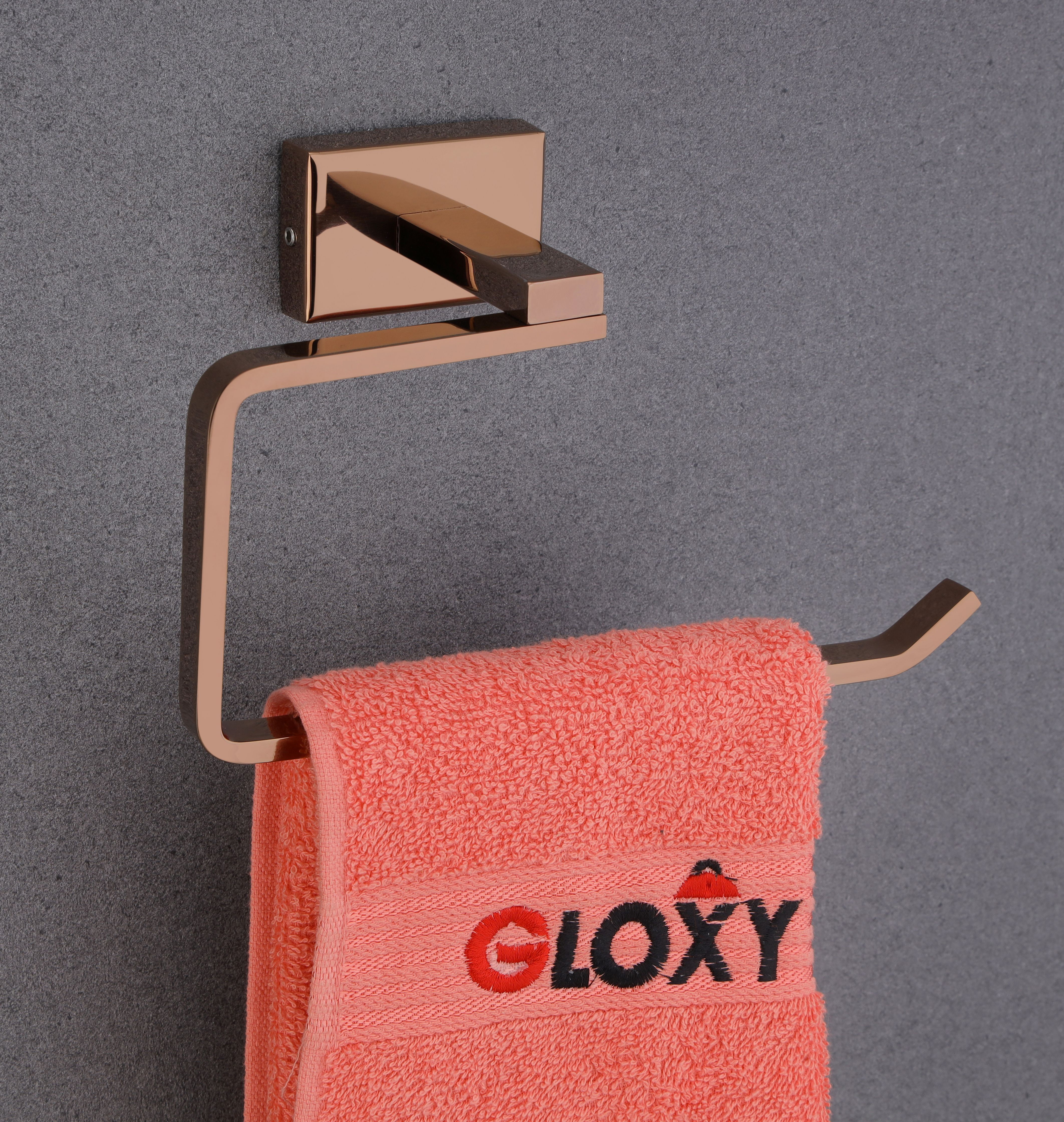 gloxy Wall Mounted Towel Ring | Napkin Holder for Bathroom, Kitchen & Wash Basin Stainless Steel Toilet Paper Holder-picture-23