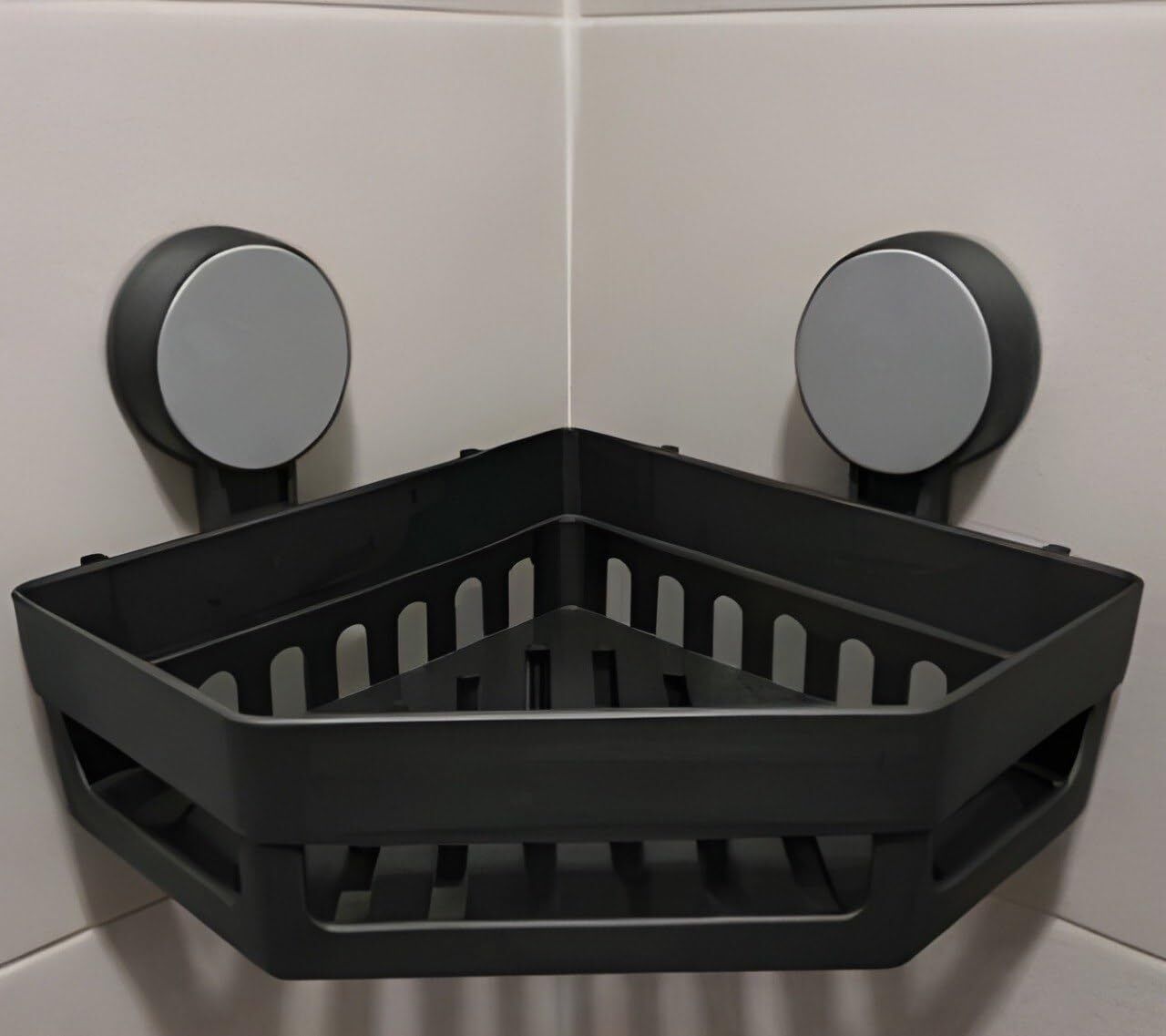sbt Diamond Shape Plastic Bathroom Corner Shelf Self Adhesive Shower Organizer Rack Plastic Wall Shelf-picture-13