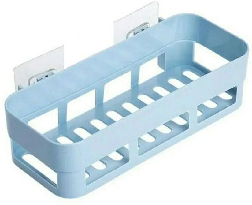 sjk Self Adhesive Multi-Purpose Wall Hanging BATHROOM floating Shelf Plastic Wall Shelf-picture-36