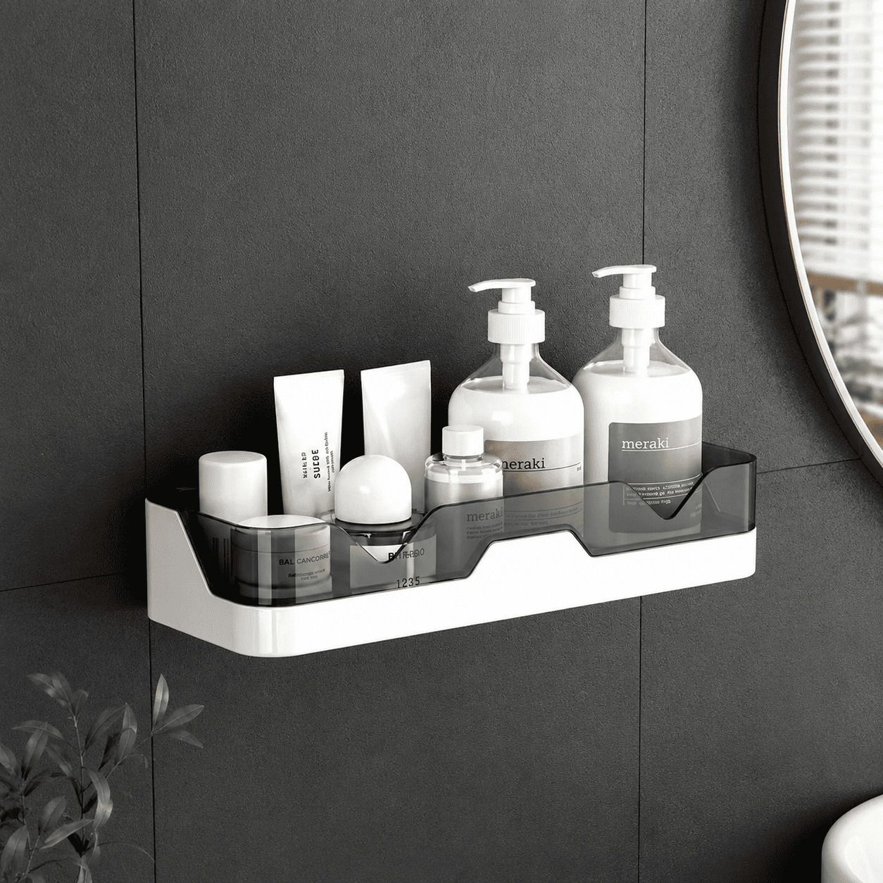 sbm enterprises Bathroom Rack Plastic Wall Shelf-picture-42