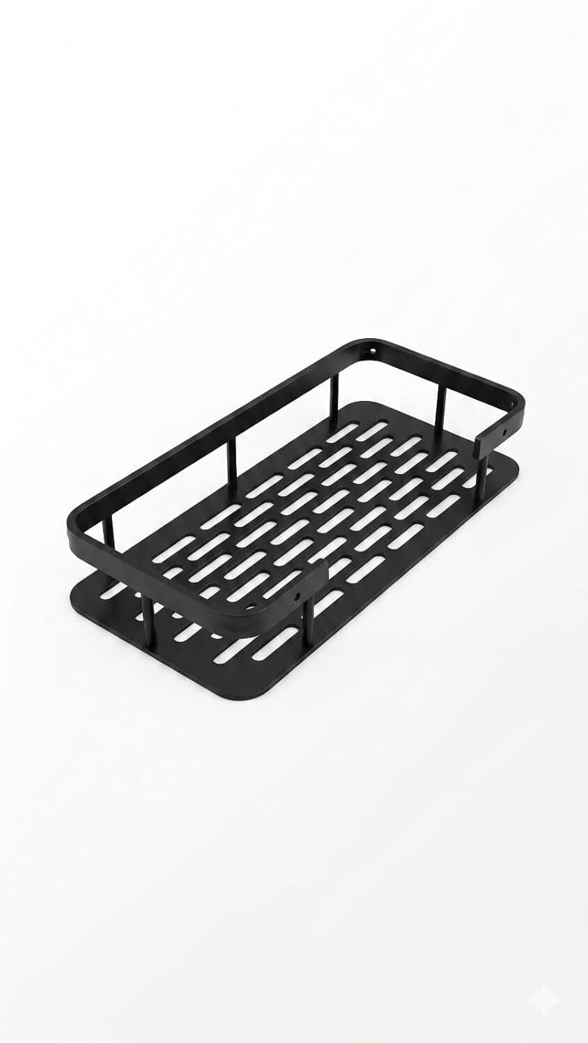 babjitiles Wall Mounted Corner Bathroom Shelf | Rustproof Metal Rack Iron Wall Shelf-picture-36