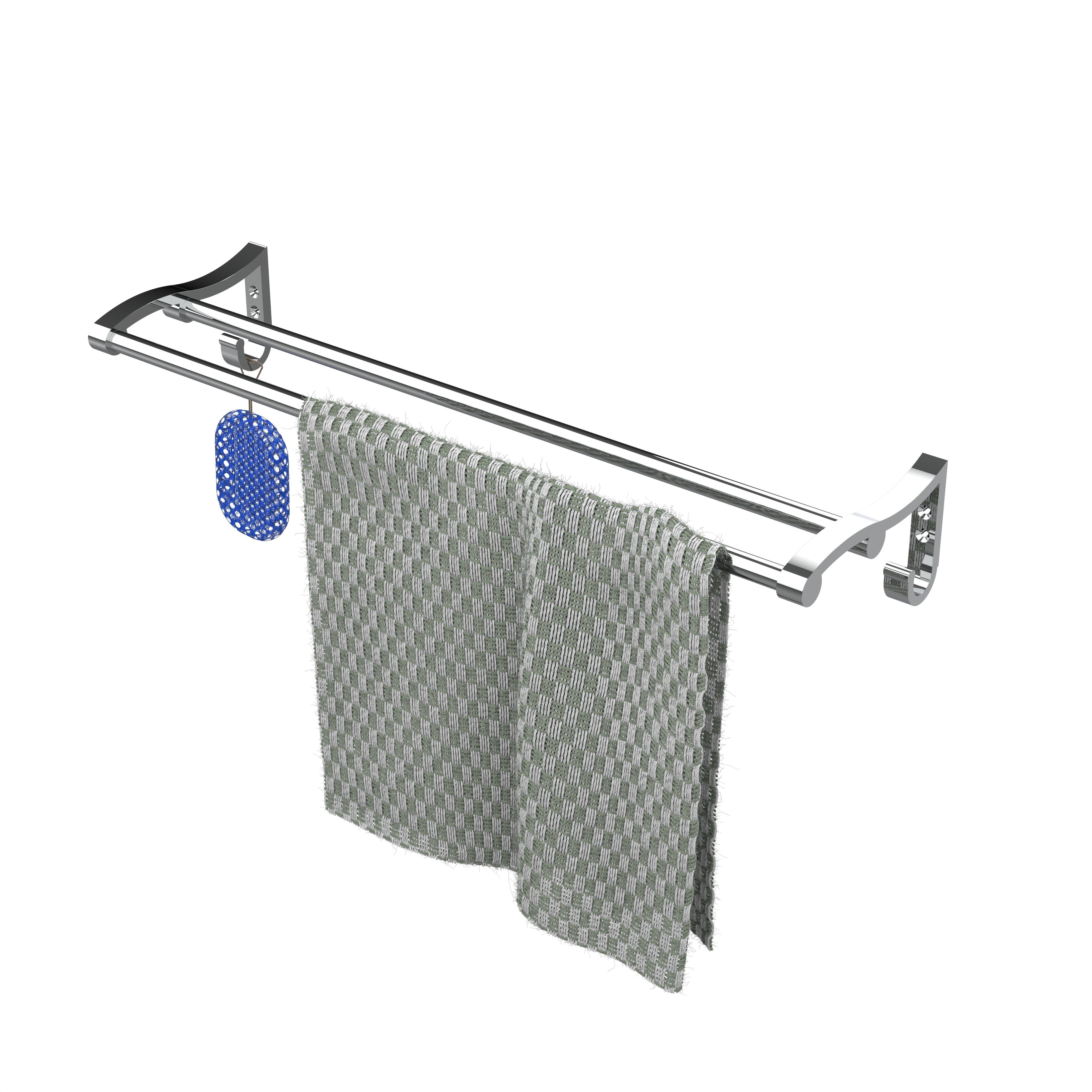 adonz 24 INCH Stainless Steel Towel Rack Cum Towel Bar 24 inch 1 Bar Towel Rod-picture-28