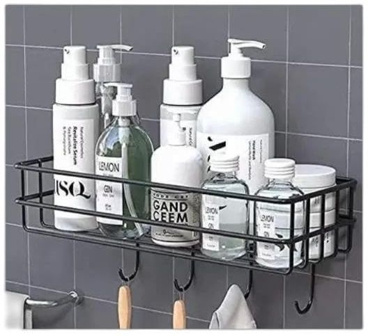 adshcei PUNCH FREE SHELF Iron Wall Shelf-picture-42