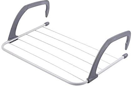 chiddhan Adjustable Balcony Drying Rack Iron, Plastic Wall Shelf-picture-27