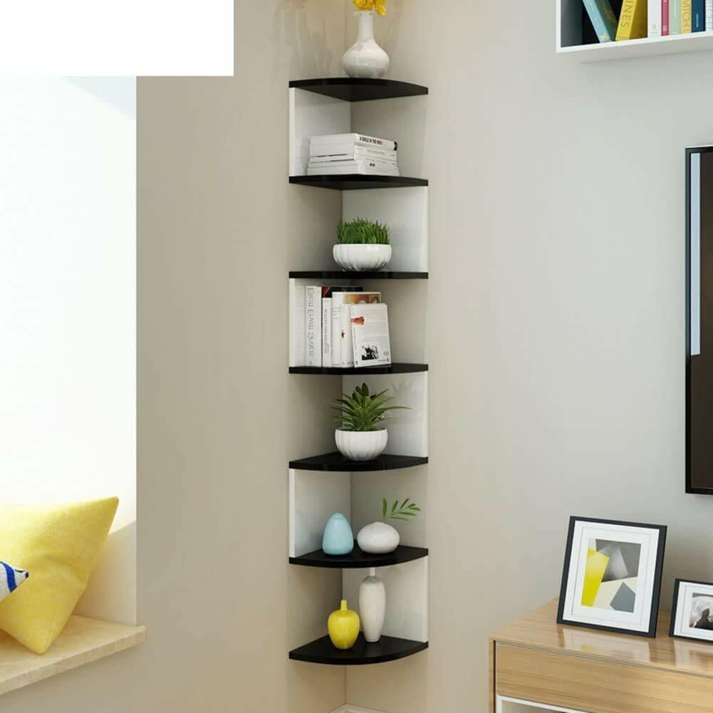 Corner Hanging Shelf for Living Room Stylish MDF (Medium Density Fiber) Wall Shelf-image-13