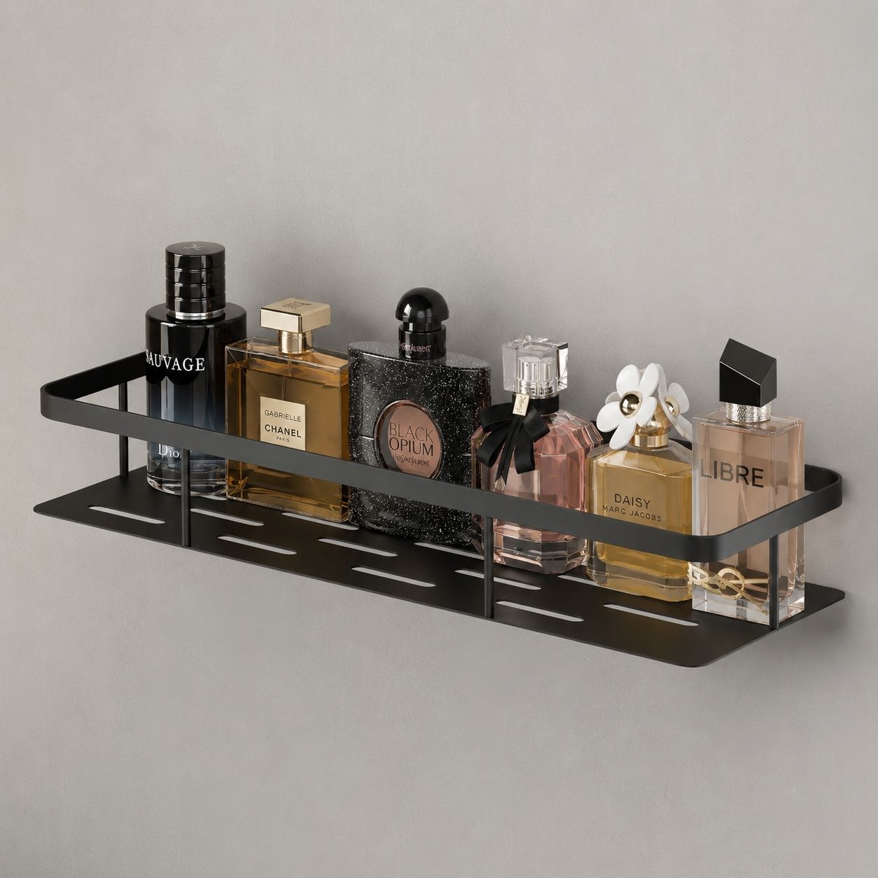 parmeshwar sales Pack of 1 Self Adhesive Bathroom Shelf for Wall Shelf Organizer Wall Mounted Iron Wall Shelf-picture-33