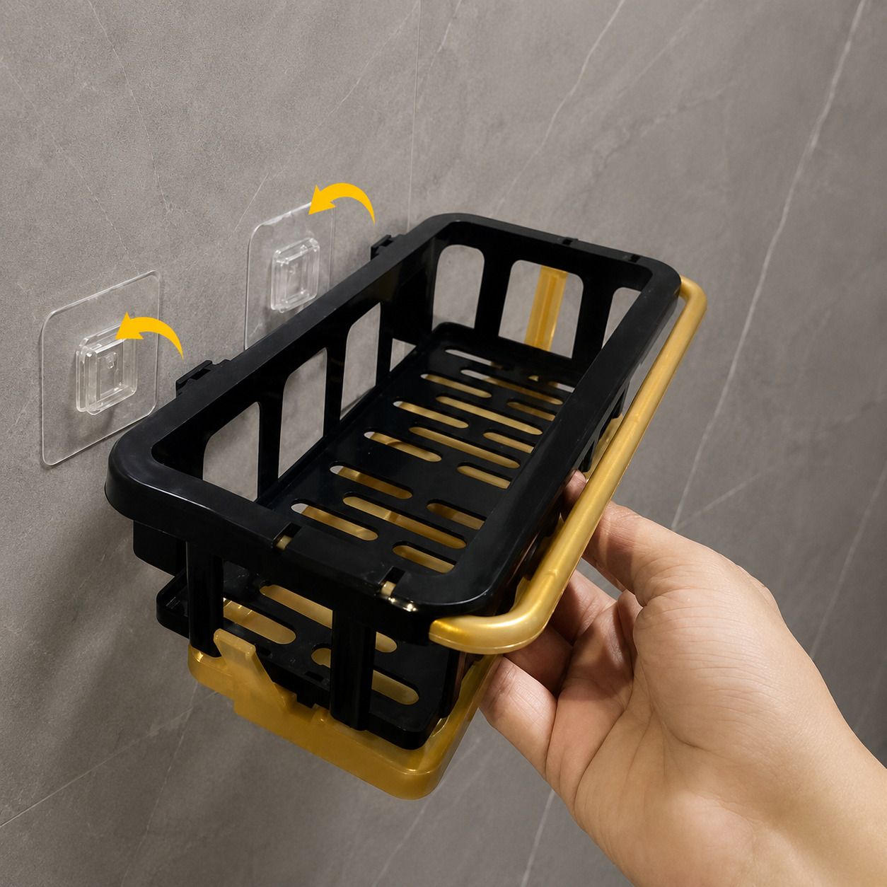 pvaluemart Two Tone Hanging Drain Rack with Retractable Sponge Drying Basket, Kitchen Sink Plastic Wall Shelf-picture-12