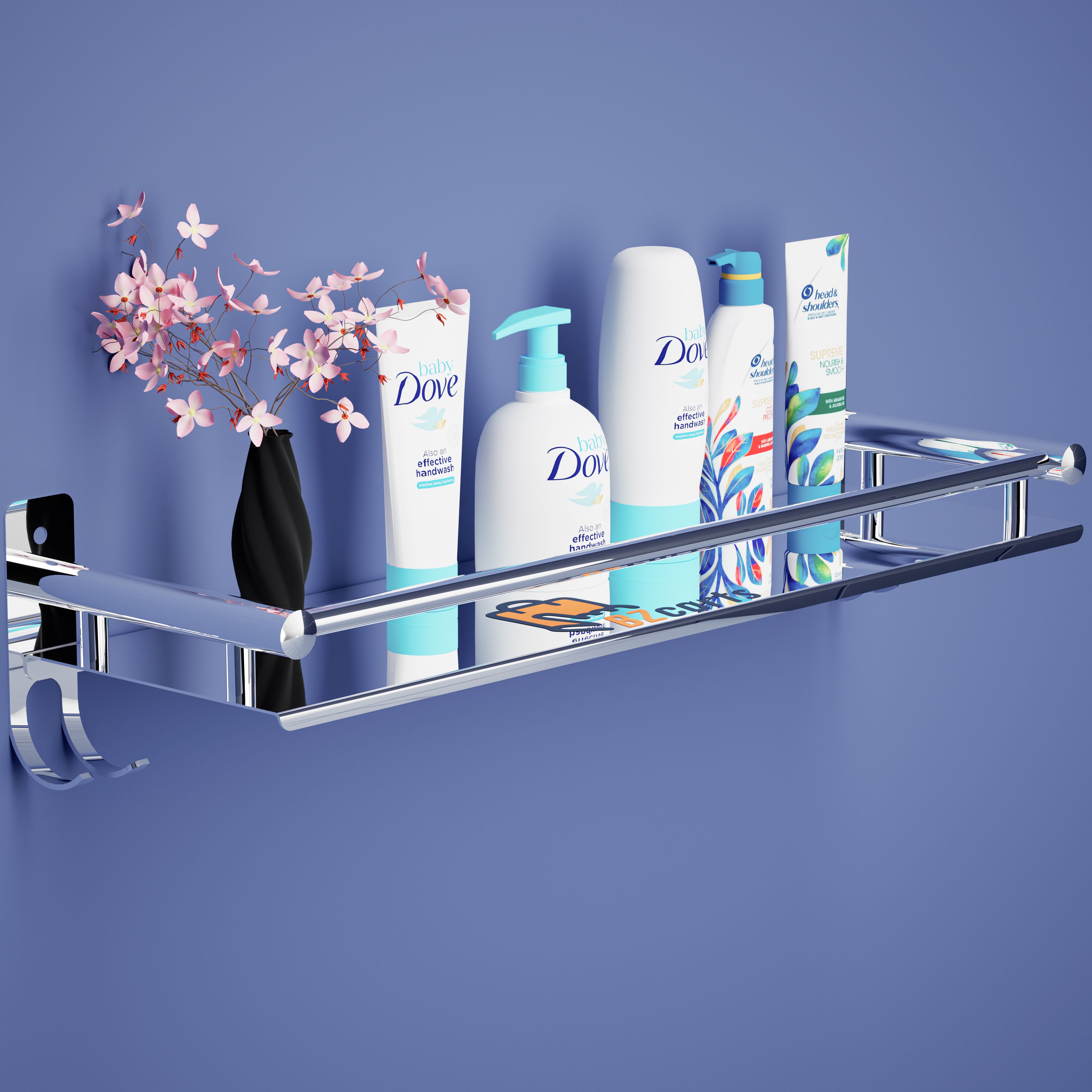 Single Layer Multipurpose shelf | Bathroom Rack Shelf | Bathroom Accessories Stainless Steel Wall Shelf-image-35