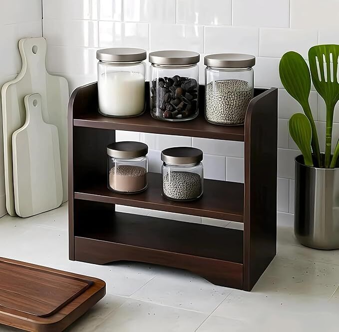 vars decor Containers Kitchen Rack Wood-picture-7