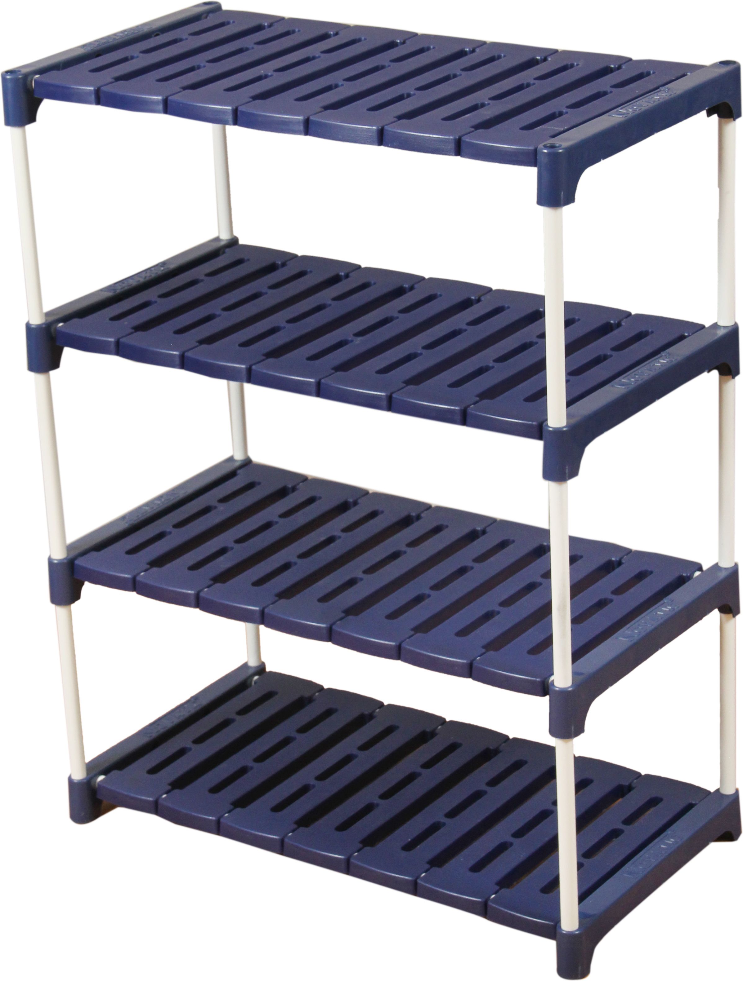 4-Tier Multipurpose Kitchen Storage Rack, Book Stand, Floating Wall Shelves Iron, Plastic Wall Shelf-image-1