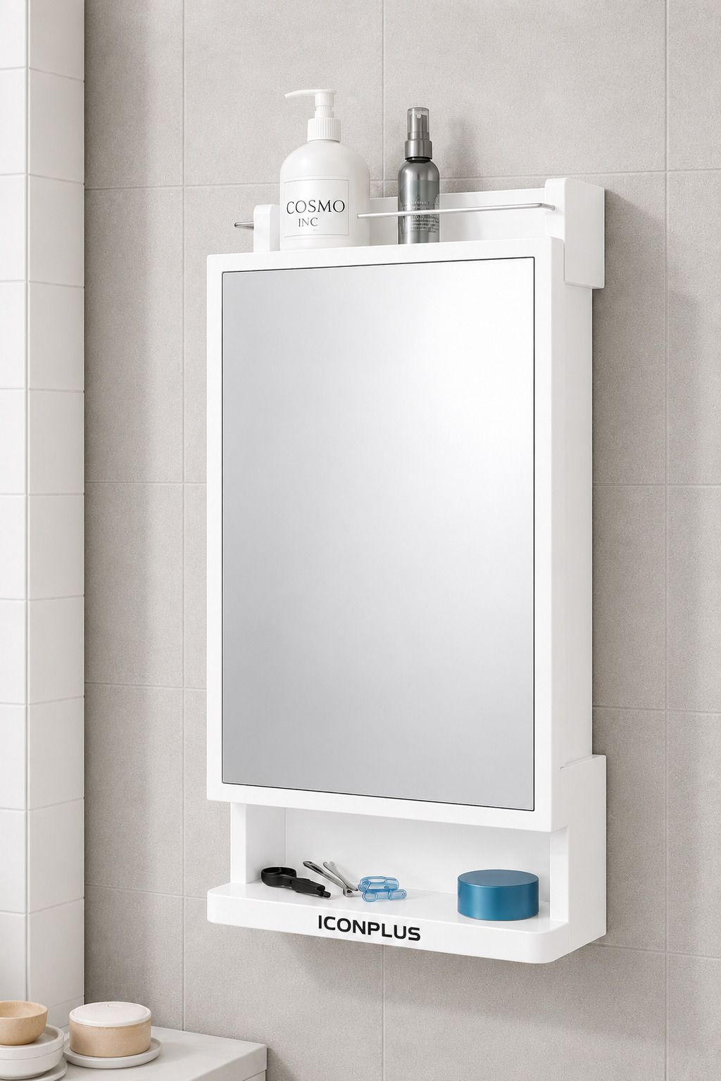 iconplus NEWLOOK-MIRROR-CAB Polypropylene Wall Shelf-picture-13