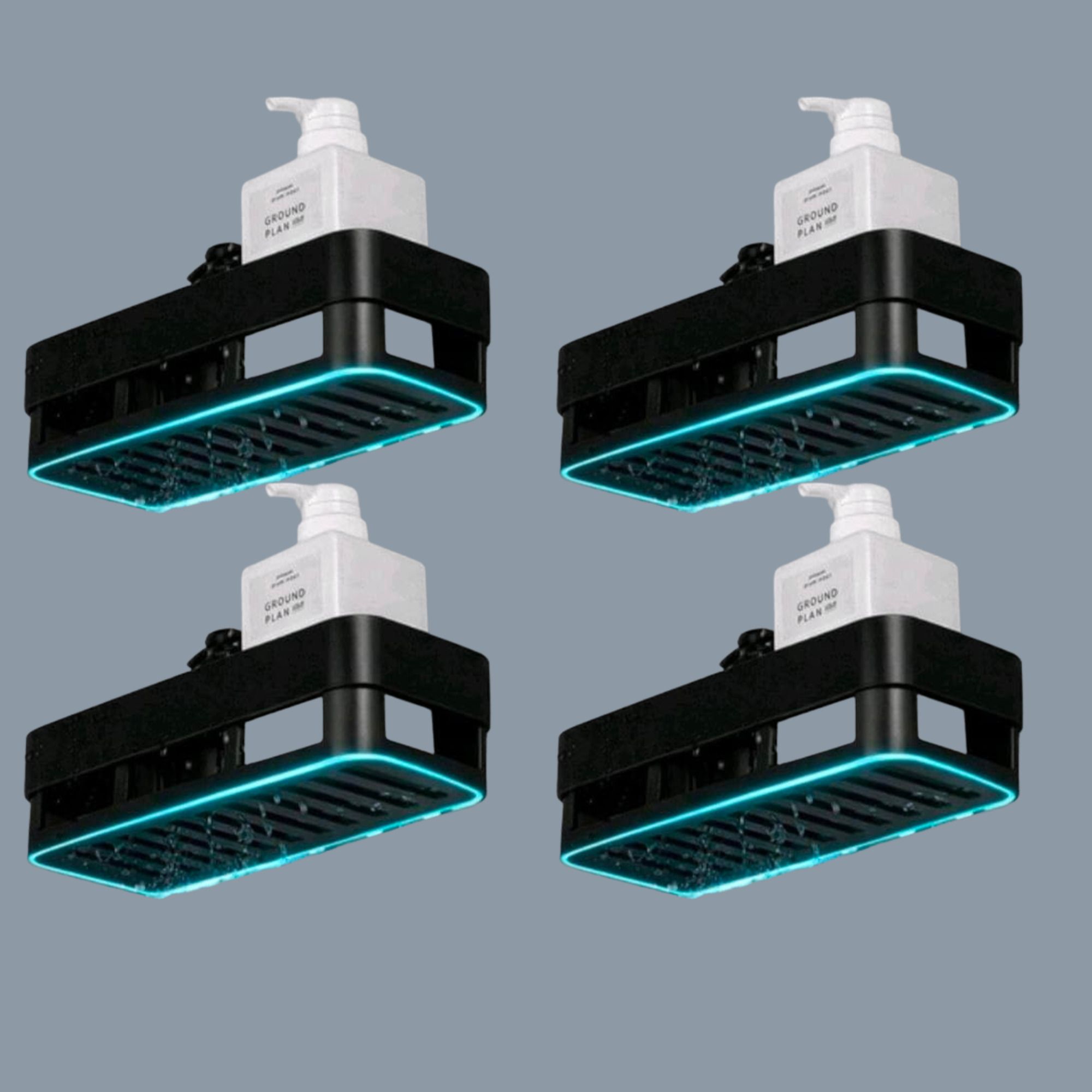 krv desire Wall Mounted Bathroom Shelf Organizer No Drill Adhesive Storage Rack PACK OF 4 Plastic Wall Shelf-picture-12