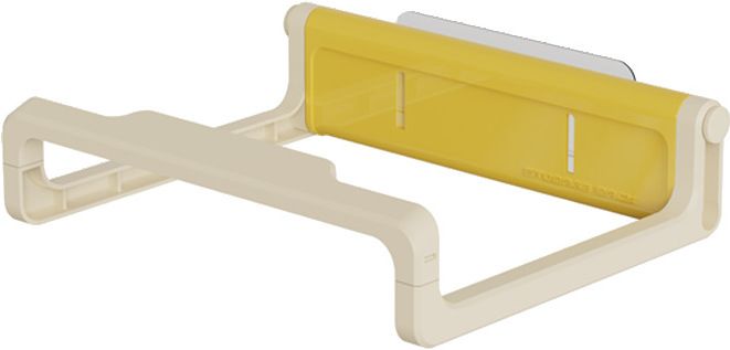 Wall Mount Organizer Rack Damage-Free Adhesive Storage Stand for Home Kitchen Yellow Towel Holder-image-13