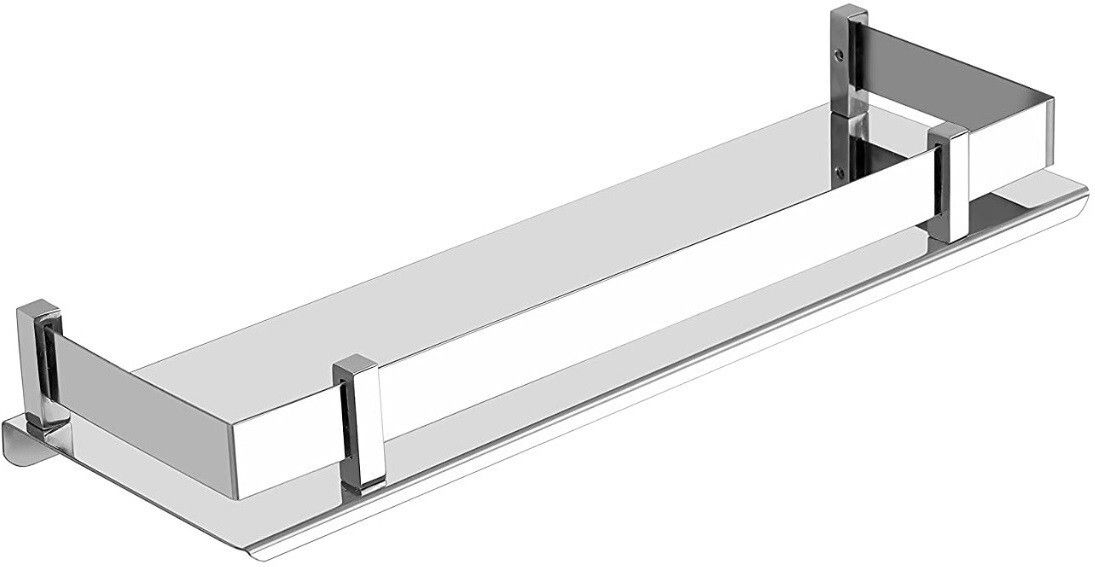 Steel Bathroom Rack / Bathroom Shelves / Steel Wall Shelf (Pack of 1) Stainless Steel Wall Shelf-image-29