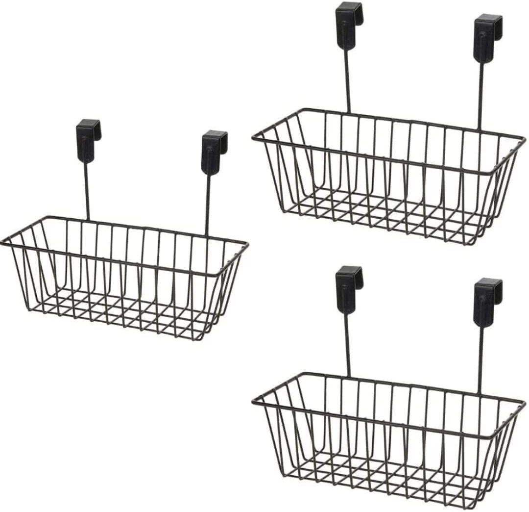geschir MultiPurpose Hanging Door Basket Door Organizer | Basket Rack |Hanging Organizer Iron Wall Shelf-picture-28