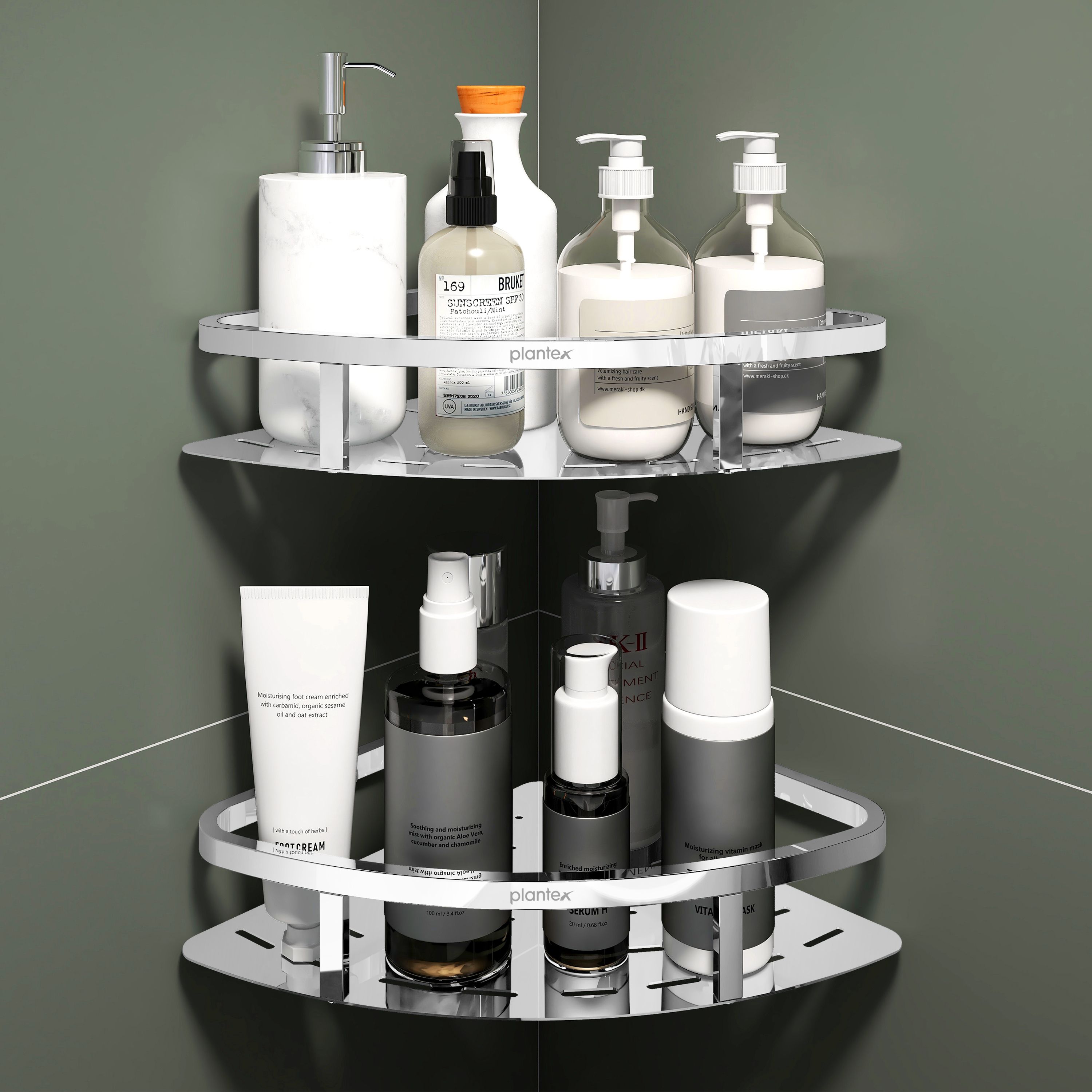 Corner Shelf/Bathroom Shelf/Kitchen Shelf/Multipurpose Shelf-(9x9 Inches) Stainless Steel Wall Shelf-image-25