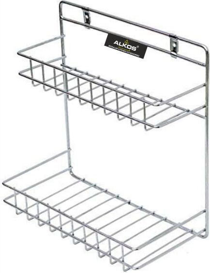 alkos Stainless Steel Multi-use Rack Bathroom Shelf Storage Organizer for bathroom Stainless Steel Wall Shelf-picture-0