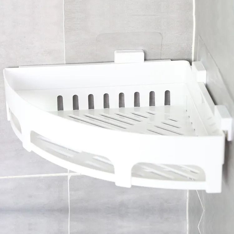 kroywen Plastic Corner Shelf Organizer,Bathroom/Kitchen Accessories,Bathroom Shelf Plastic Wall Shelf-picture-7