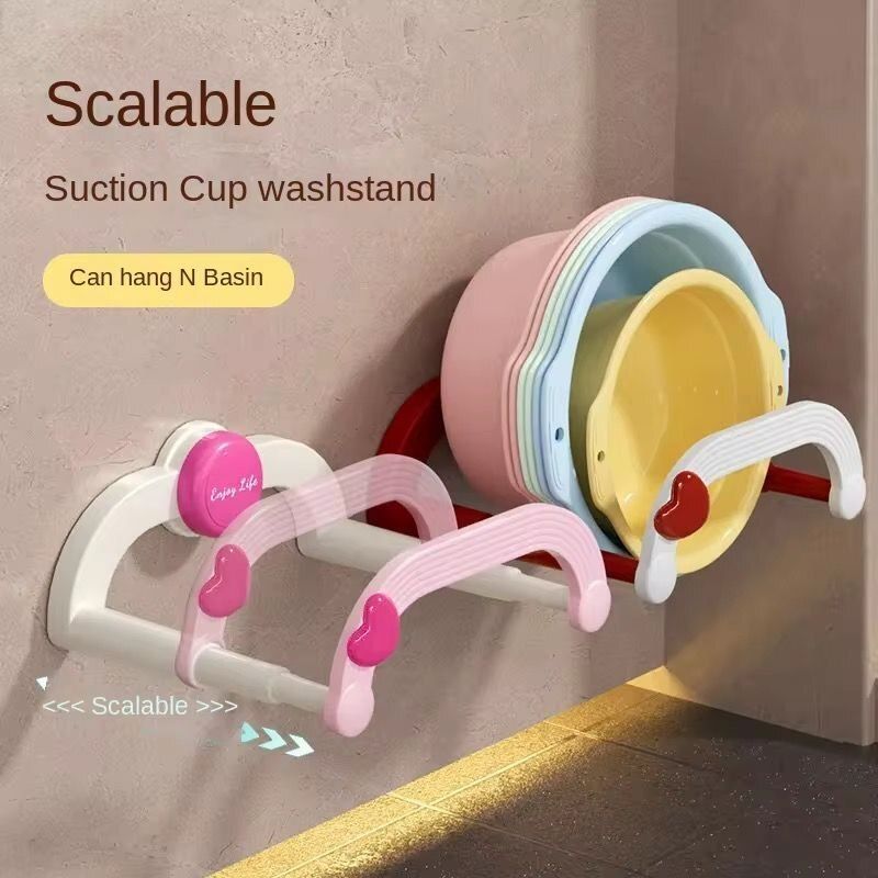 jaykhodiyar Foldable Wall Mounted Basin Holder Plastic Wall Shelf-picture-10