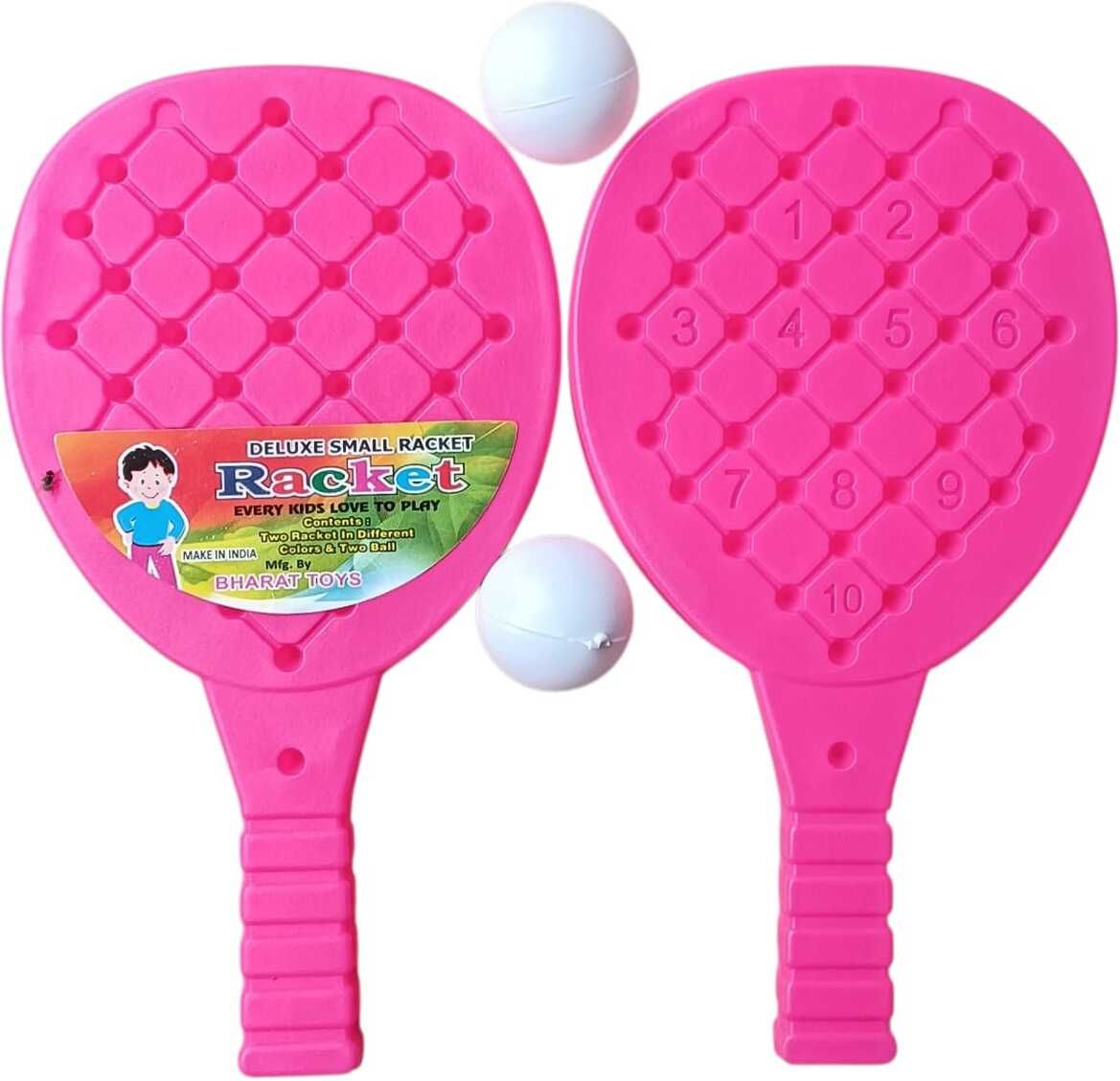 bpi SPORTS TOY (PINK) Table Tennis Set, 2 Bat With 2 Ball, Best For 2-6 yrs Kids. Pink Table Tennis Racquet-picture-7