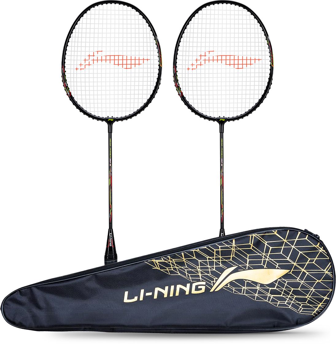 Mega Power MP 5 - Pack of 2 + 1 Full Cover Multicolor Strung Badminton Racquet-image-24