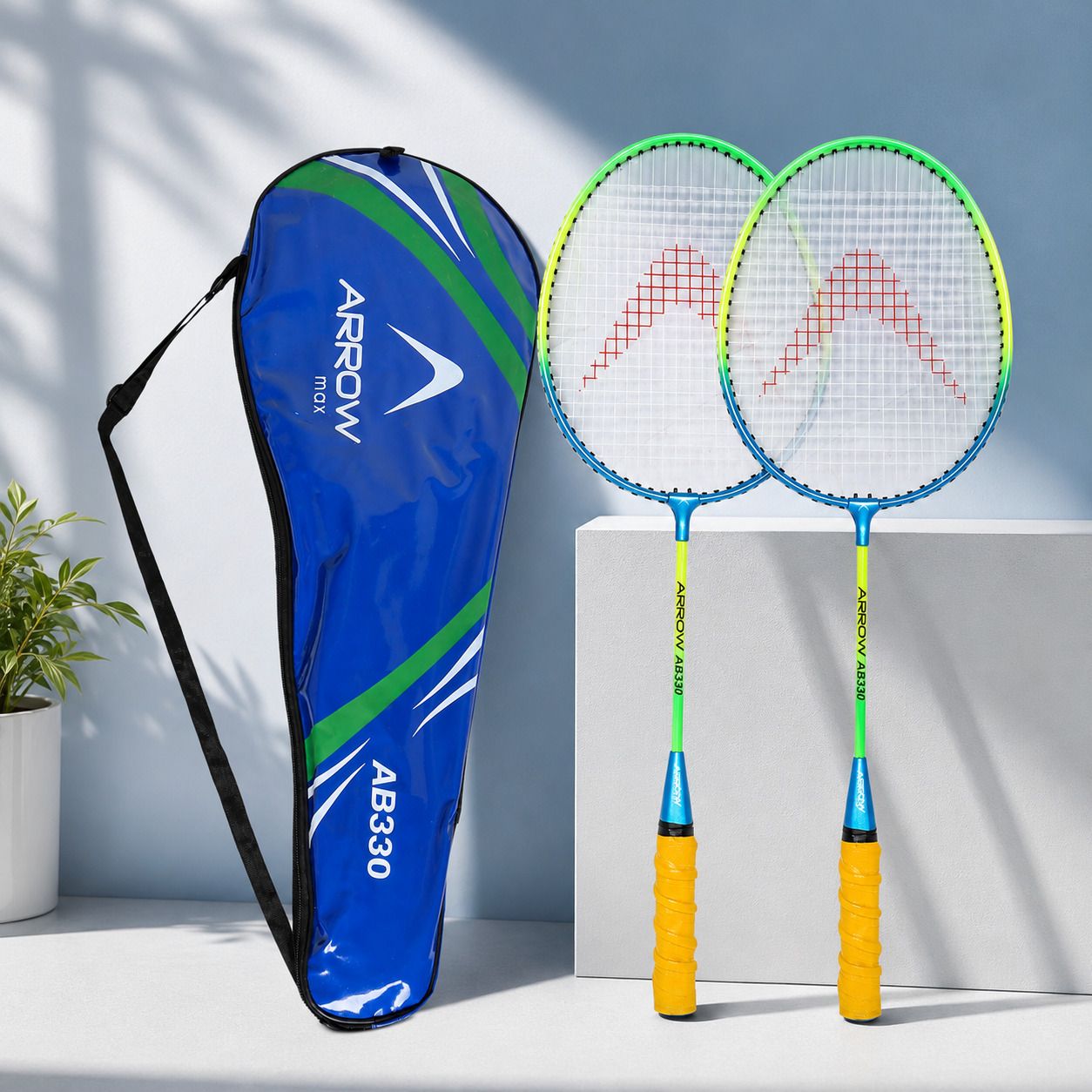 Badminton Set For Kids Boys & Girls Wide Body Light Weight Aluminium Multicolor Strung Badminton Racquet-image-32