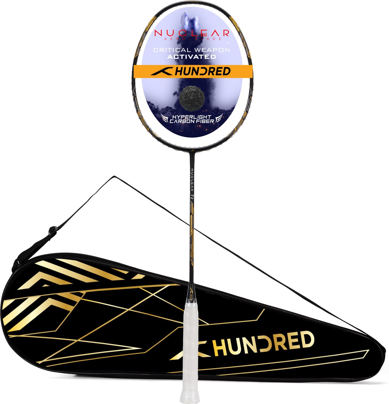 li-ning Nuclear 72 Superlight 6U Grey, Black, Gold Unstrung Badminton Racquet-picture-48