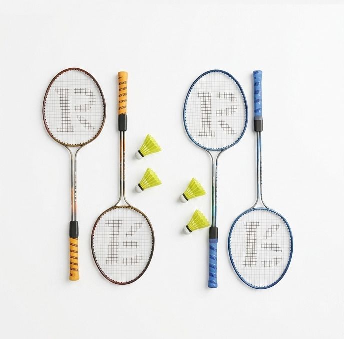 Carbon Graphite Pro Blue, Yellow Strung Badminton Racquet-image-29