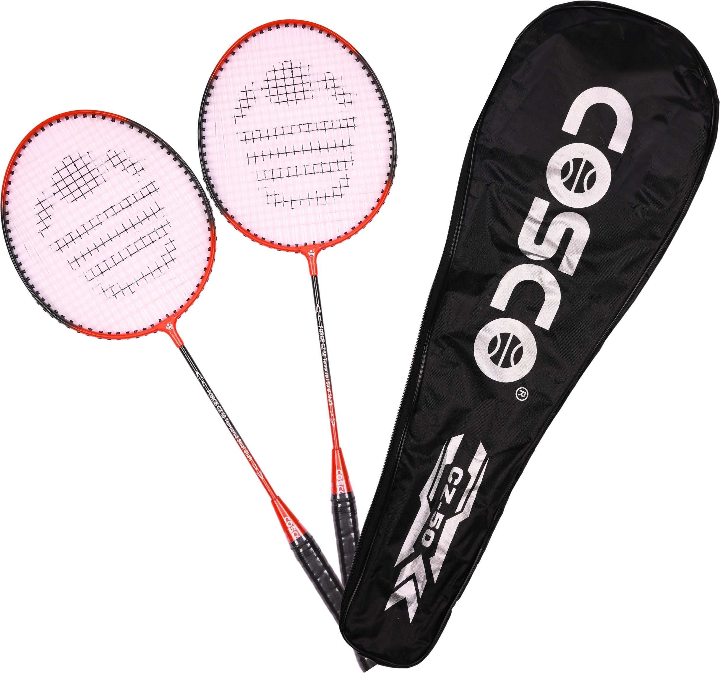 CZ 50 Twin Orange Strung Badminton Racquet-image-48