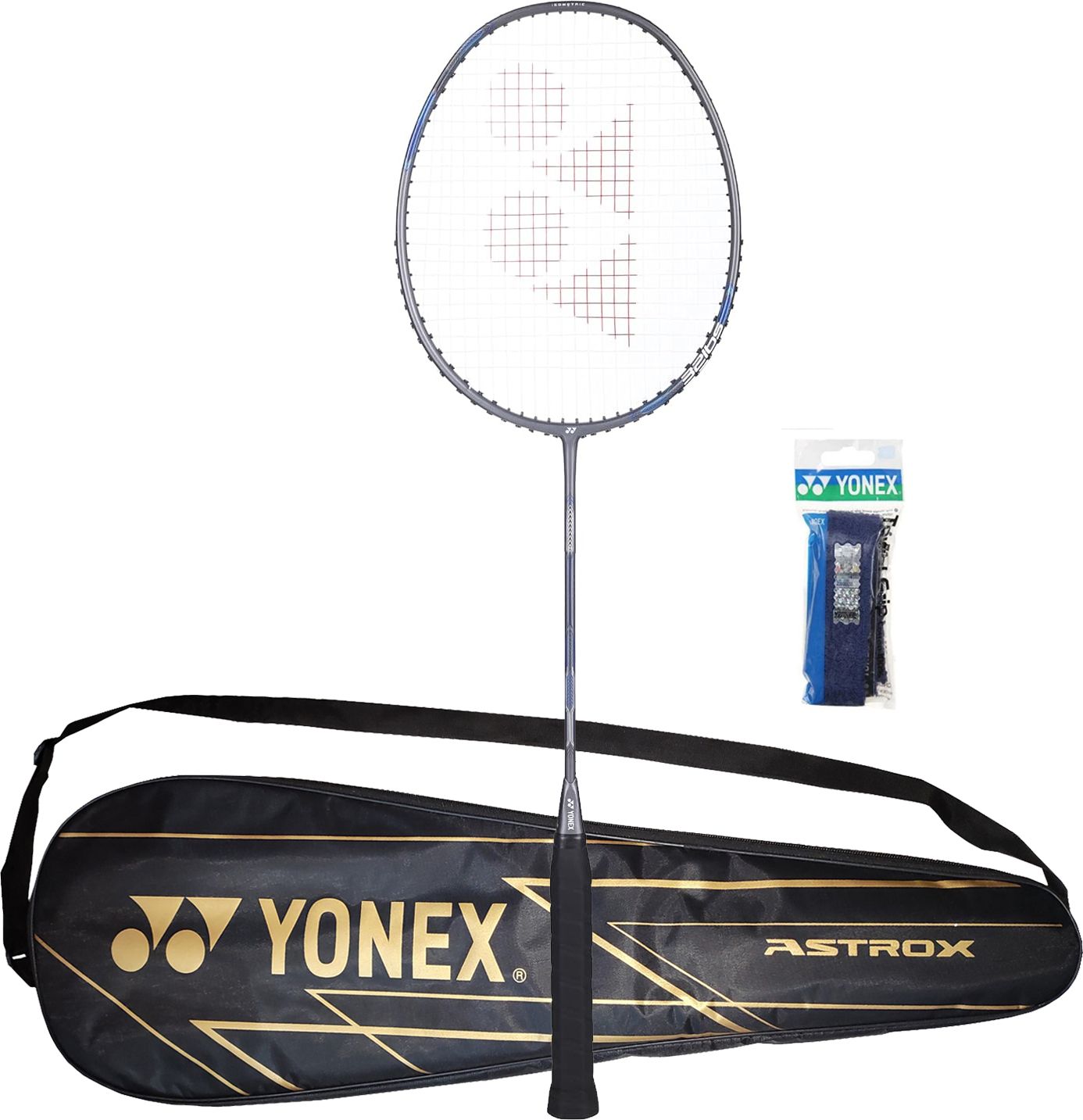 yonex Combo of 2, 1 Astrox Attack 9 Badminton Racket, 1 Towel Grip Grey Strung Badminton Racquet-picture-7