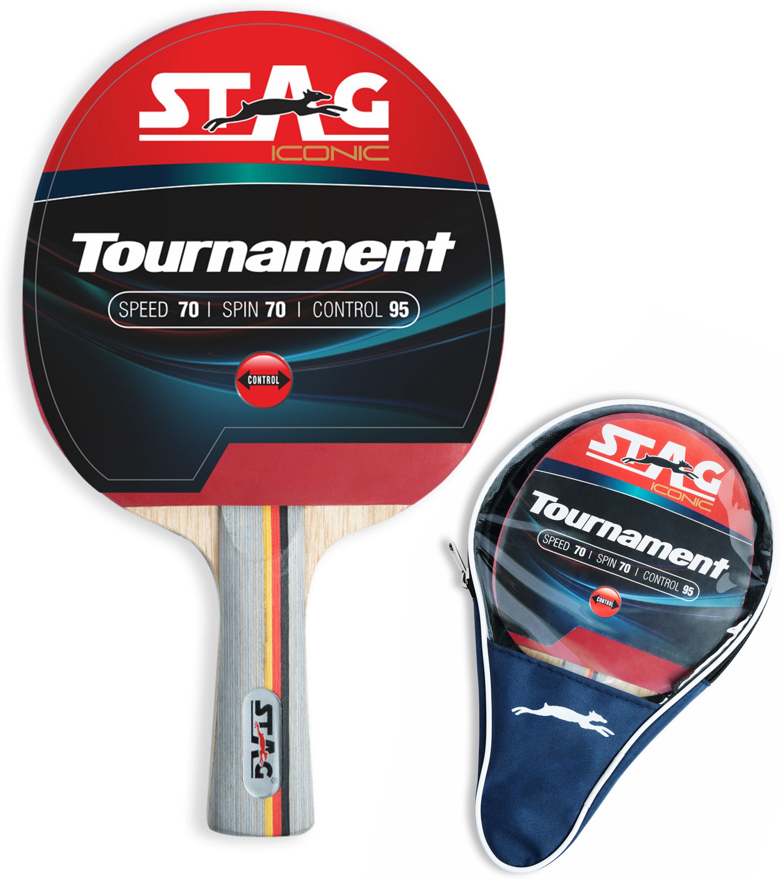 Tournament Table Tennis Racquet Red, Black Table Tennis Racquet-image-24