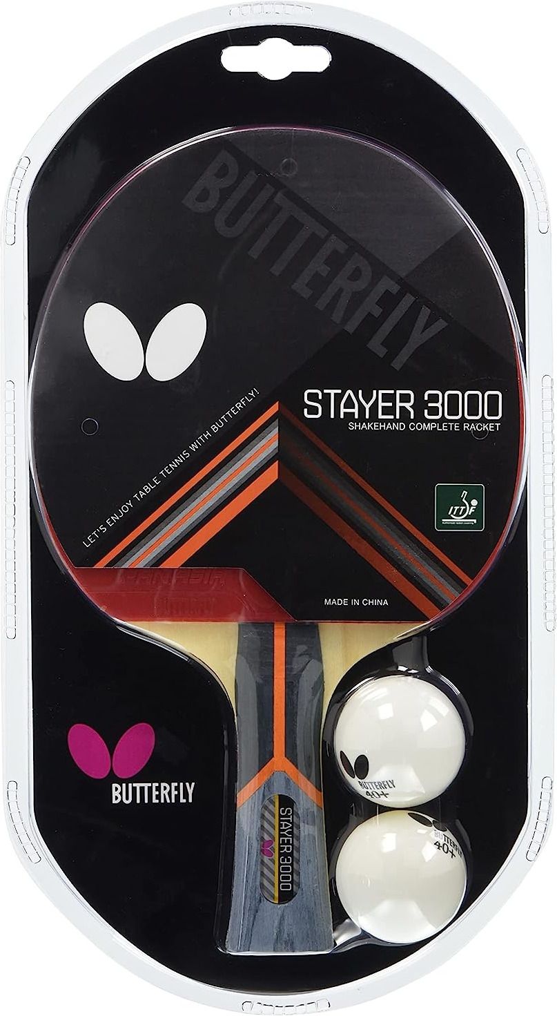 STAYER 3000 Black, Red Table Tennis Racquet-image-2