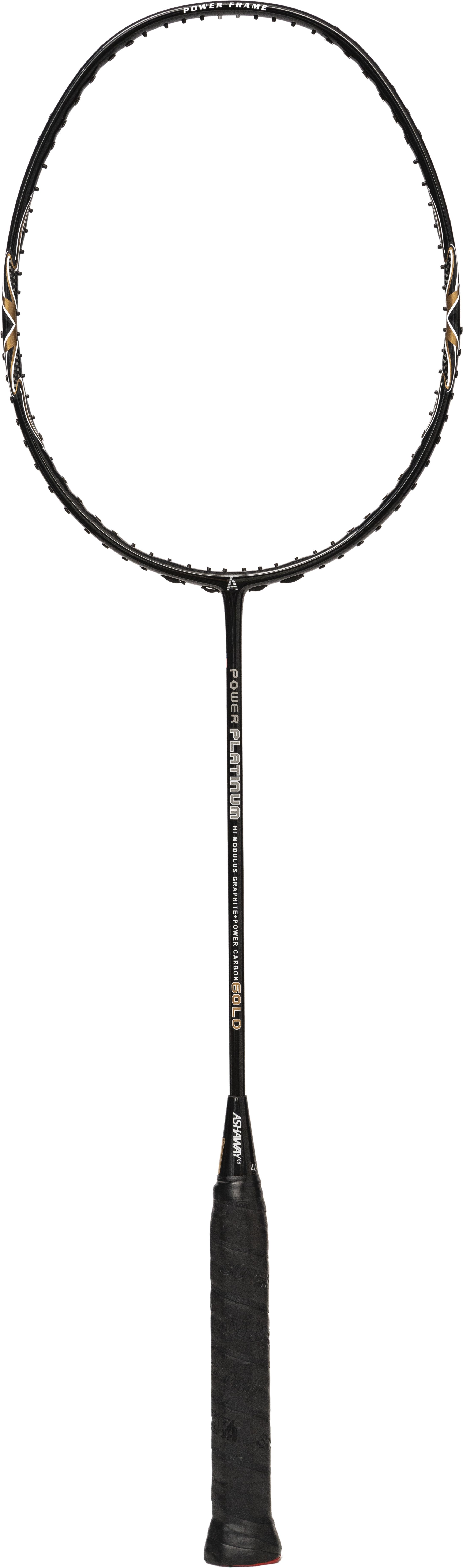 Power Platinum Black, Gold Unstrung Badminton Racquet-image-2