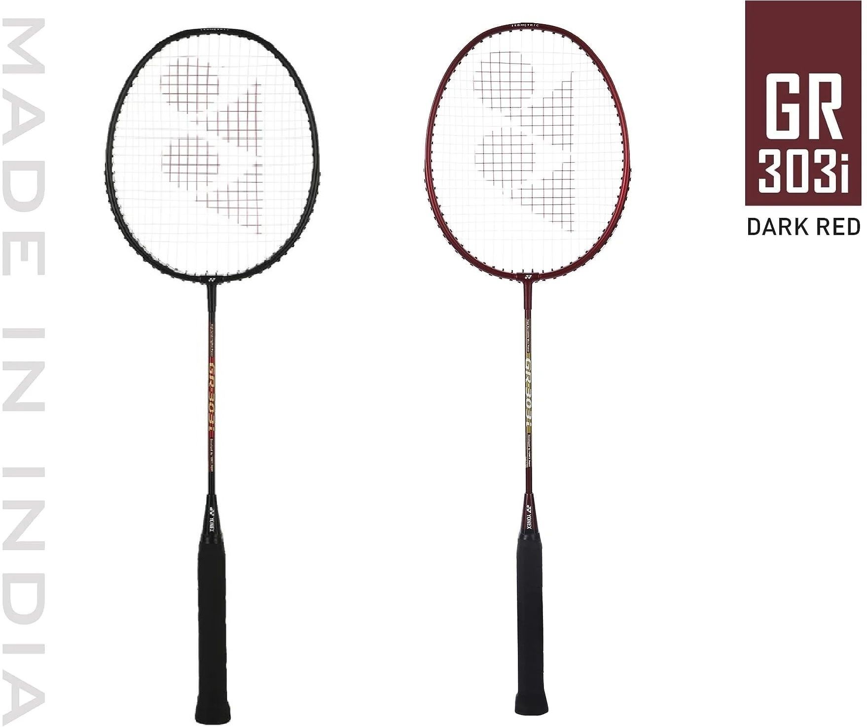 yonex GR 303i Black, Red Strung Badminton Racquet-picture-15