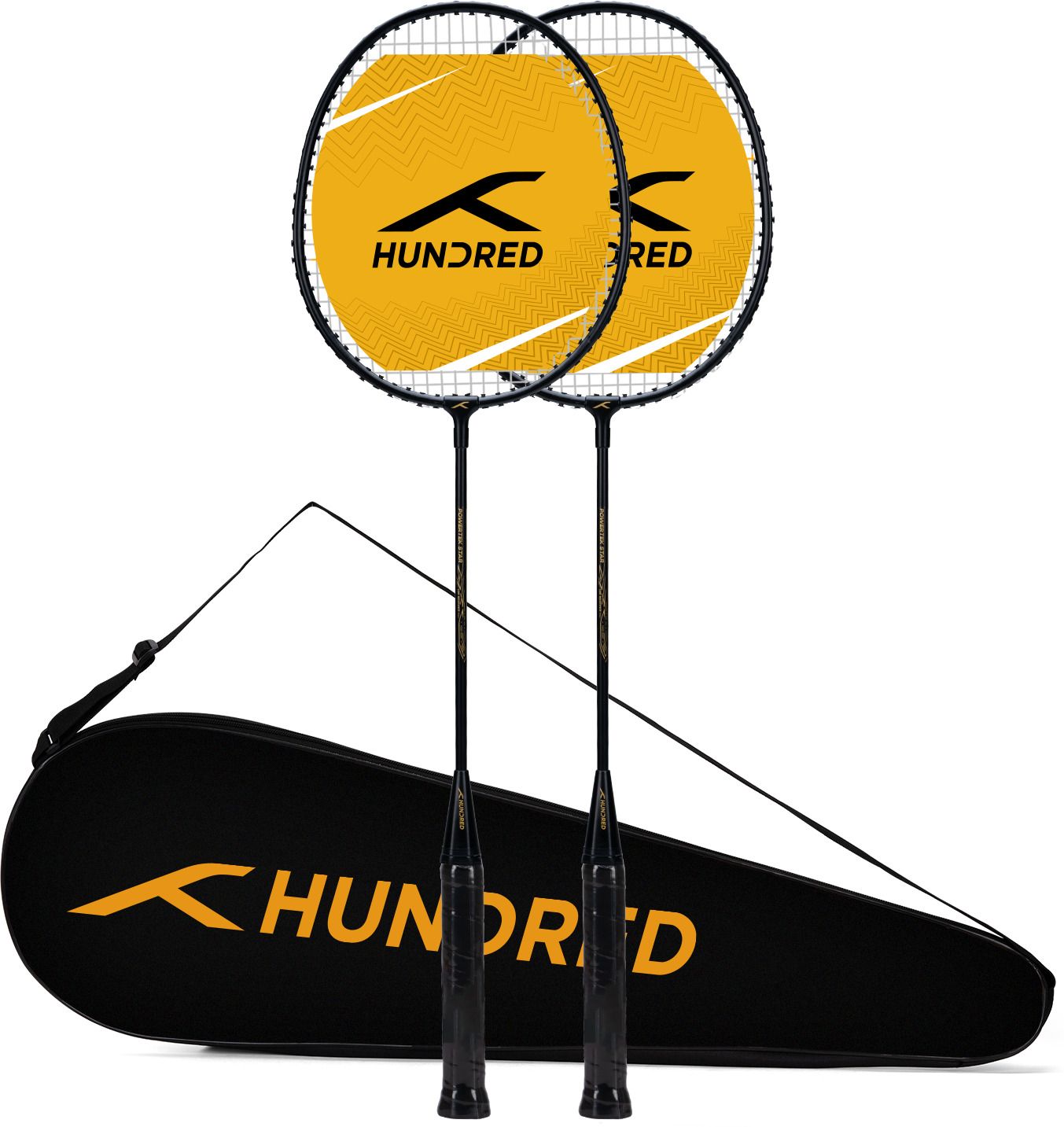 Powertek Star (2 Strung Rackets with 1 Full Cover) & 2pc Nylon Shuttlecocks Badminton Kit-image-25