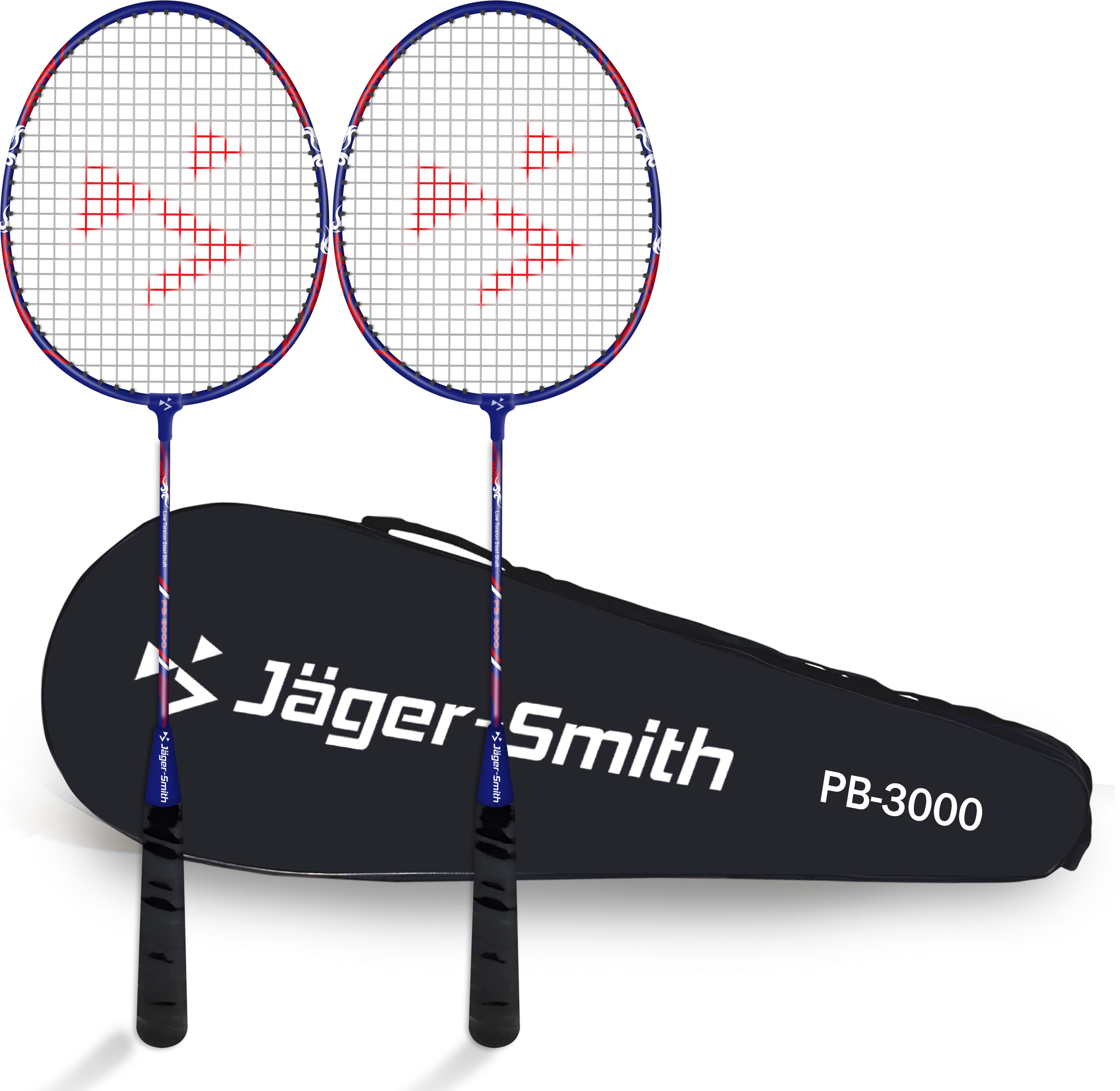 PB 3000 Combo with Full Cover Blue Strung Badminton Racquet