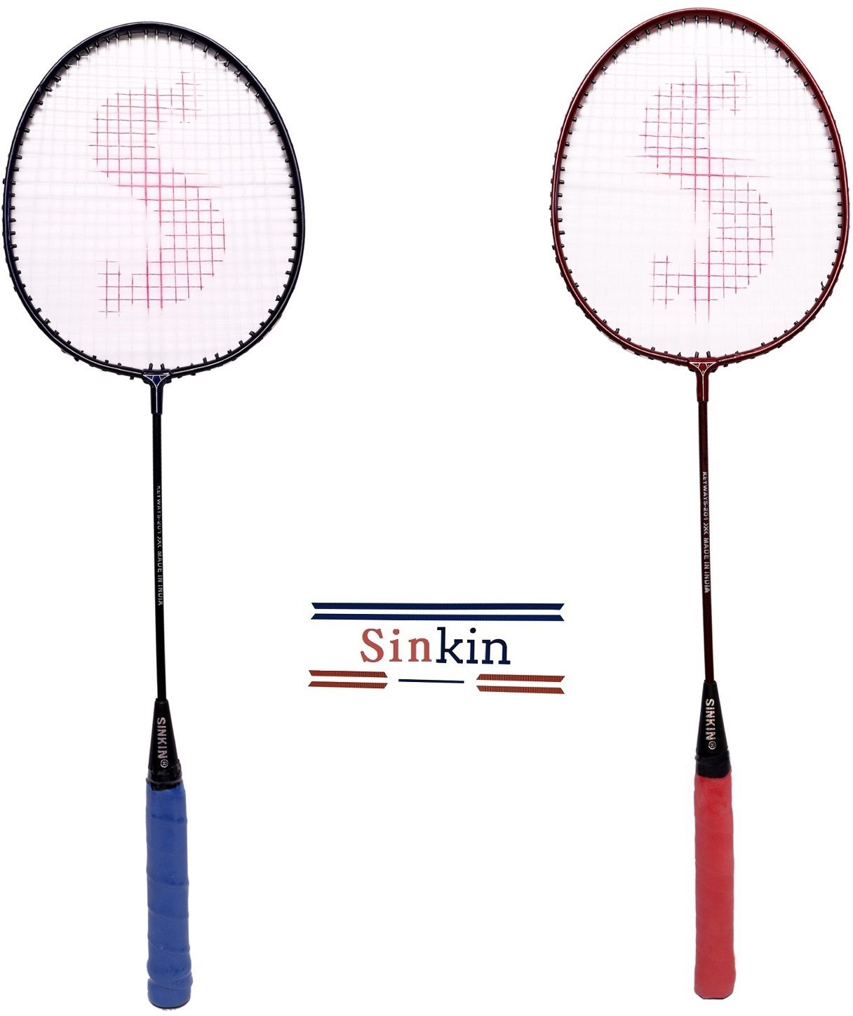 Badminton Set of Two for all family men, Women, Boys & Girls Multicolor Strung Badminton Racquet-image-38