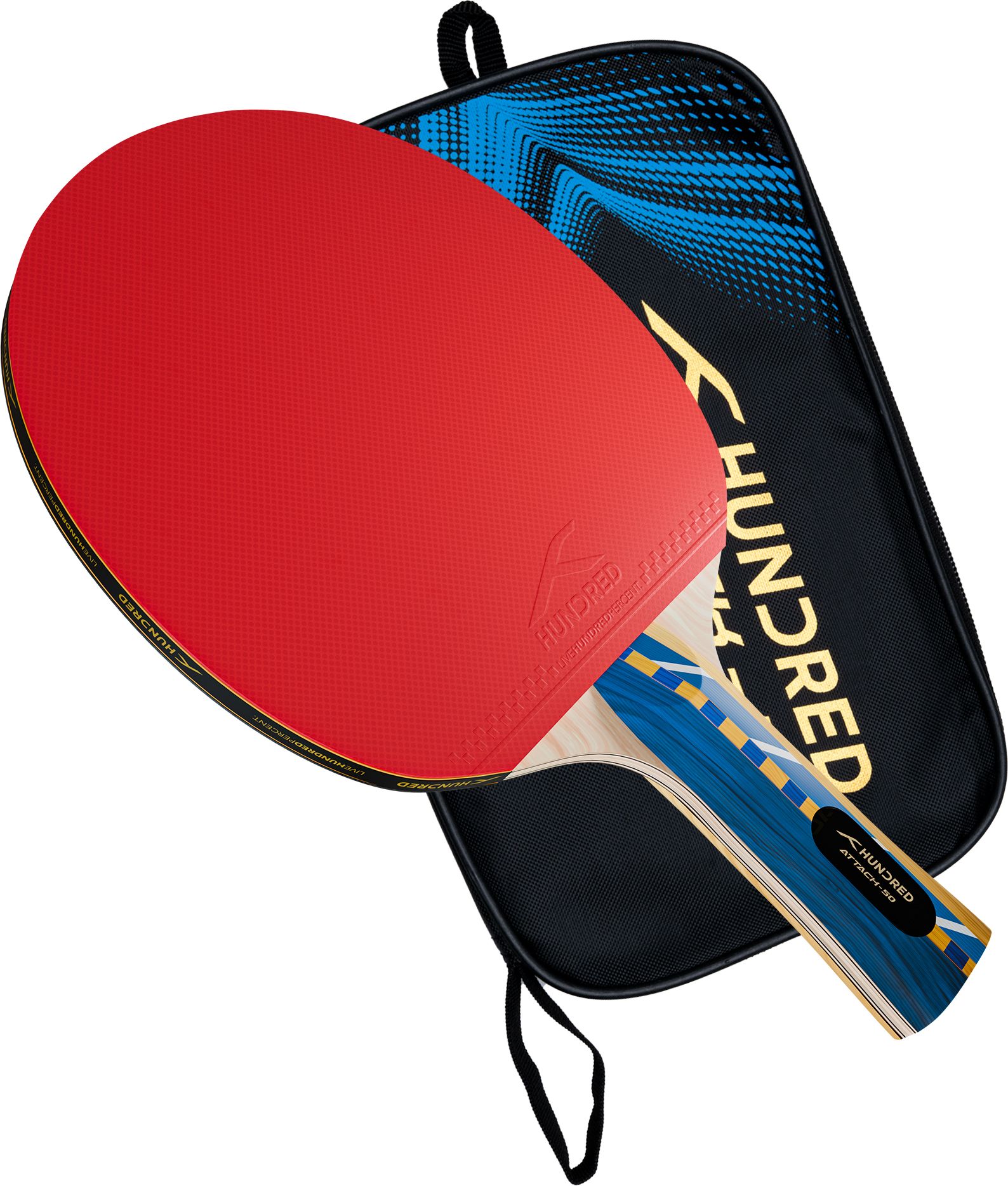 hundred ATTACK 50 Red, Black Table Tennis Racquet-picture-35