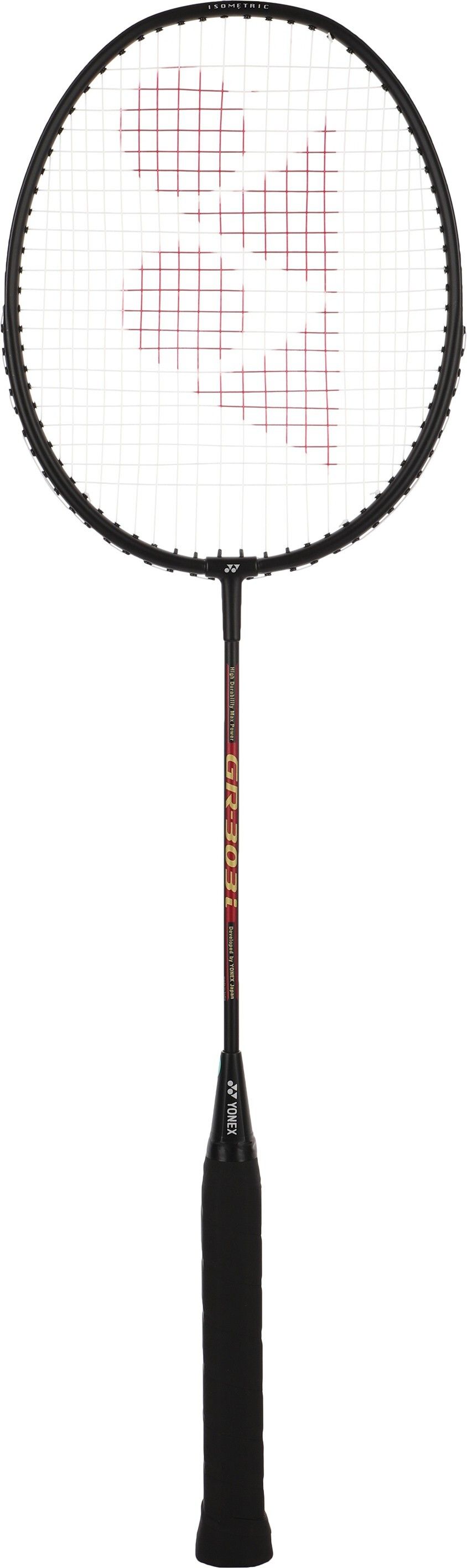 GR 303i Black, Red Strung Badminton Racquet