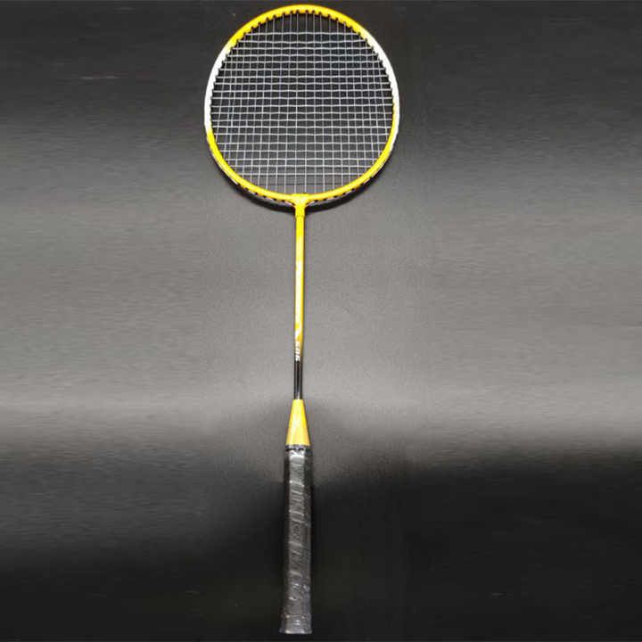 Badminton Racket Yellow Strung Badminton Racquet-image-2