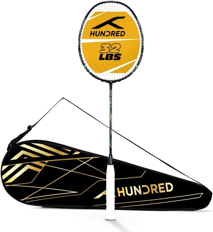 hundred Super Storm Black Strung Badminton Racquet-picture-0