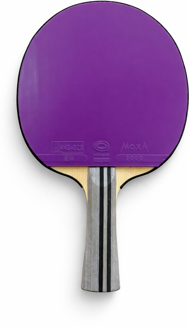 All Wood Table Tennis Racket with Yinhe Rubbers Black and Red Multicolor Table Tennis Racquet-image-24
