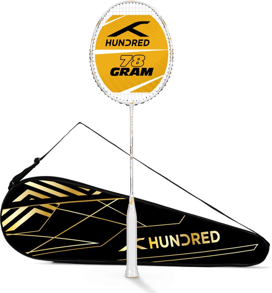 hundred Glory Limited Edition White Strung Badminton Racquet-picture-10
