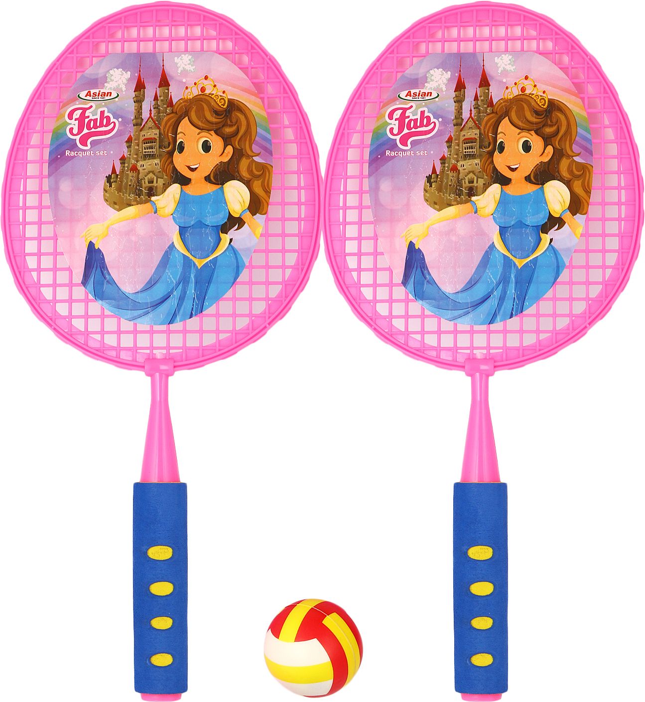 Happy Time Tini Mini Badminton Set Plastic for Indoor & Outdoor Play for Kids Multicolor Strung Badminton Racquet-image-39